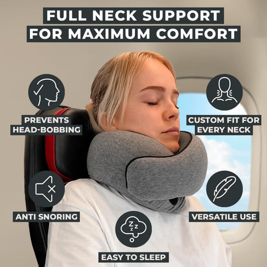 Travel Neck Pillow - Memory Foam