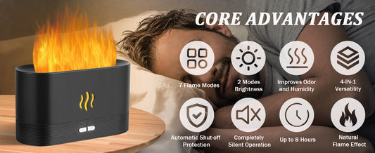 Flame Aroma Diffuser Air Humidifier