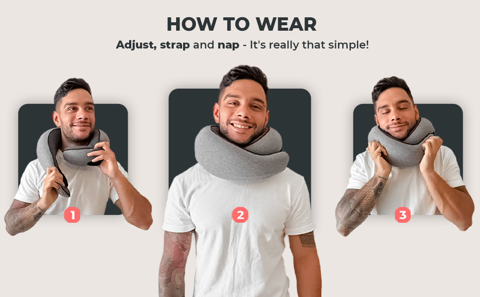 Travel Neck Pillow - Memory Foam