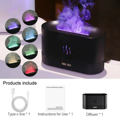 Flame Aroma Diffuser Air Humidifier